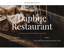 Tablet Screenshot of daphnerestaurant.com